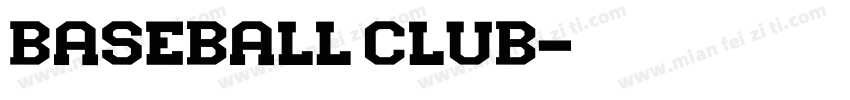 Baseball Club字体转换